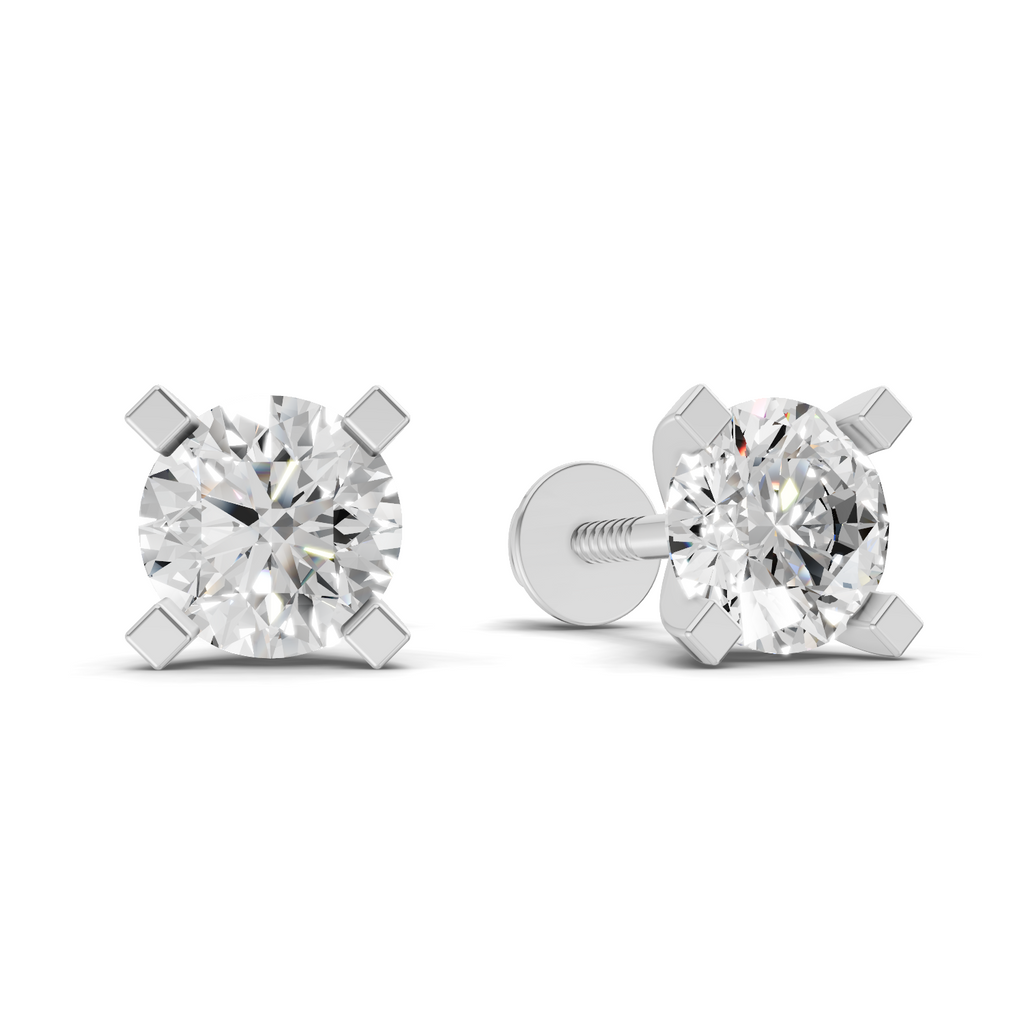 0.19 Carat Timeless Brilliance Studs Earrings 14K - White Gold