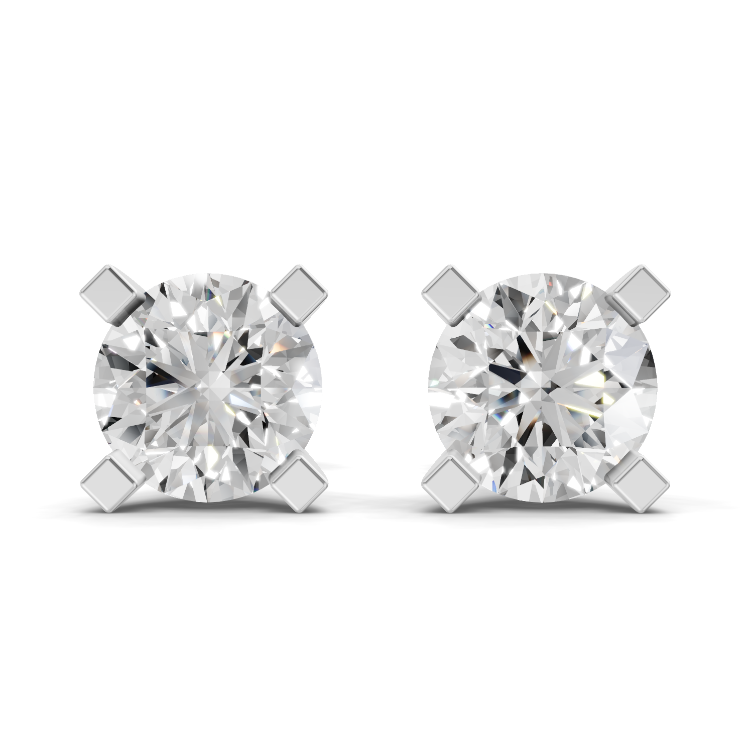0.19 Carat Timeless Brilliance Studs Earrings 14K - White Gold