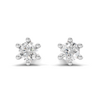 0.19 Carat Round Diamond Solitaire Studs Earrings 14K - Rose Gold
