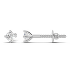 0.09 Carat 4-Prong Studs Earrings 14K - White Gold