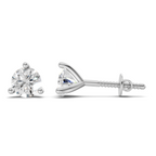 0.15 Carat 3-Prong Studs Earrings 14K - White Gold