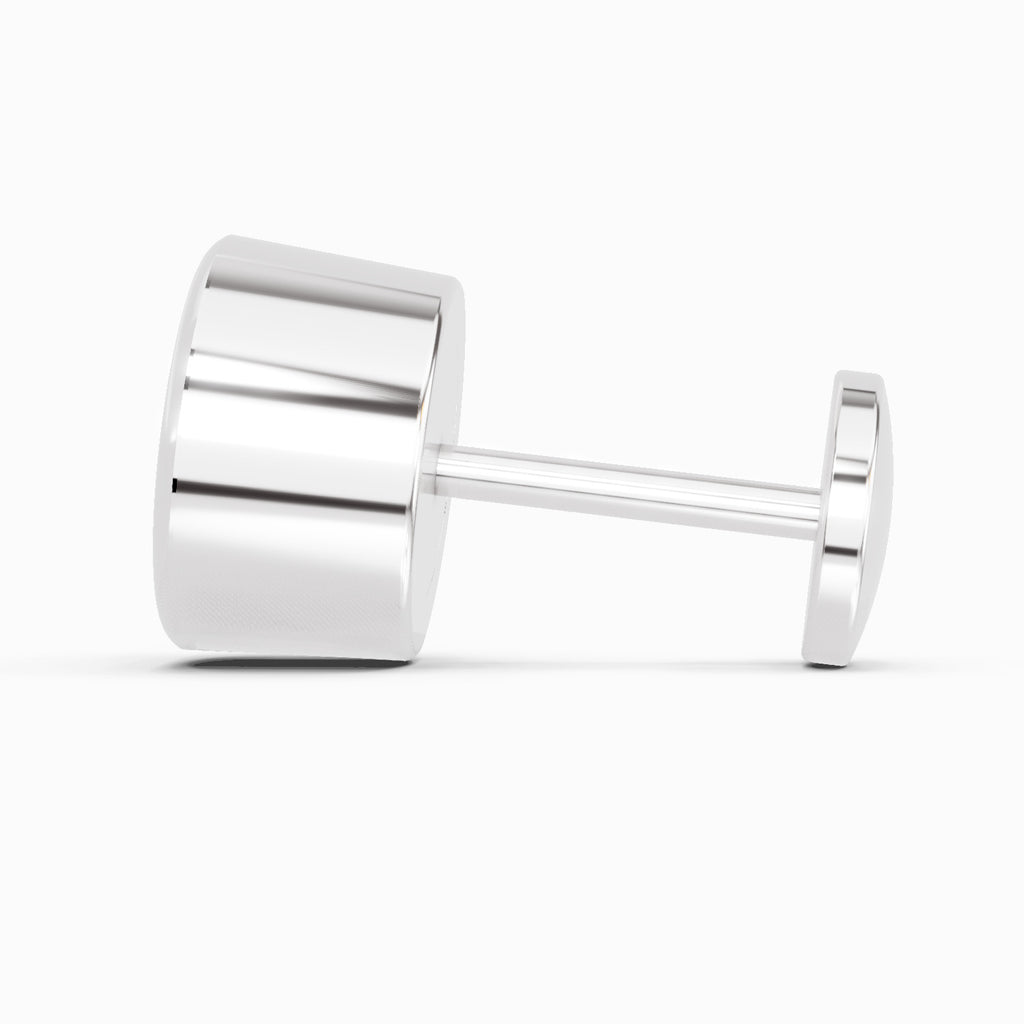 0.20 Carat Bezel Solitaire Diamond Nose Pin 14K - White Gold