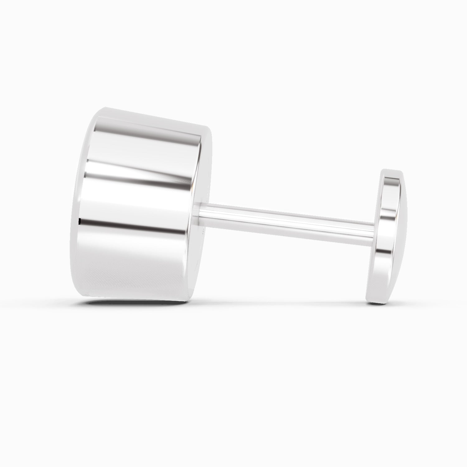 0.20 Carat Bezel Solitaire Diamond Nose Pin 14K - White Gold