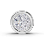 0.20 Carat Bezel Solitaire Diamond Nose Pin 14K