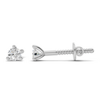 0.08 Carat 3-Prong Studs Earrings 14K - White Gold
