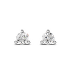0.13 Carat tri-prong Earrings 14K - Rose Gold