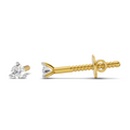 0.13 Carat tri-prong Earrings 14K