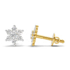 0.22 Carat Snowflake Diamond Studs Earring 14K