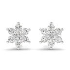 0.22 Carat Snowflake Diamond Studs Earring 14K