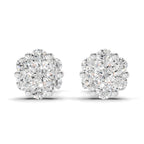 0.17 Carat Magnolia Floral Diamond Stud Earring 14K - Rose Gold