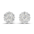 0.17 Carat Magnolia Floral Diamond Stud Earring 14K