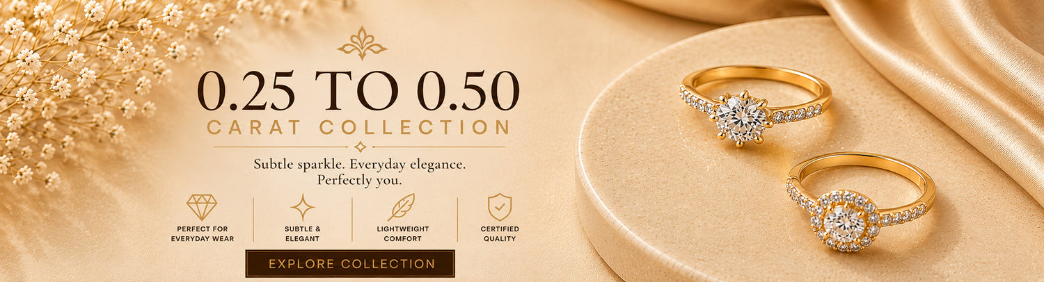 Diamond Weight: 0.25 to 0.50 Carat