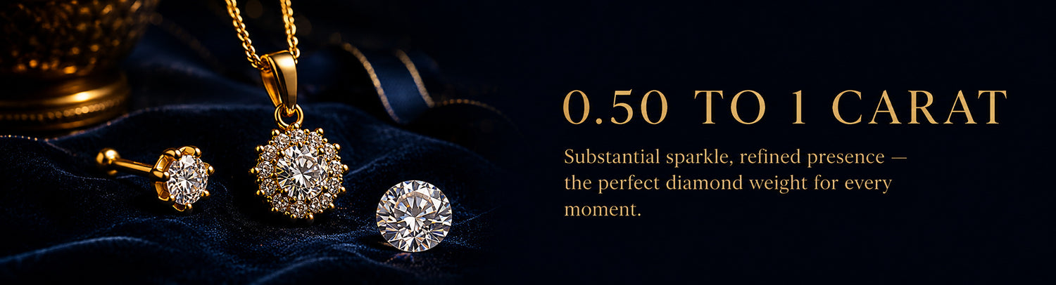 Diamond Weight: 0.50 to 1 Carat