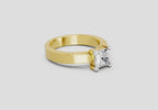 Sparkling Princess-Cut Solitaire Diamond Ring
