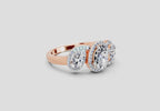 Iconic Oval Halo Diamond Ring