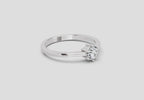 Graceful Round Solitaire Diamond Ring