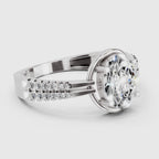 Dreamy Oval Celeste Diamond Engagement Ring