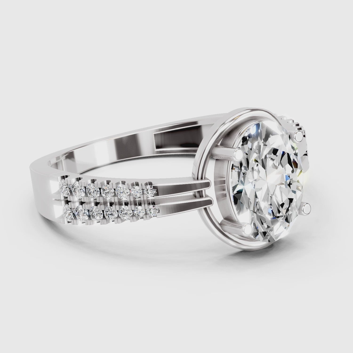 Dreamy Oval Celeste Diamond Engagement Ring