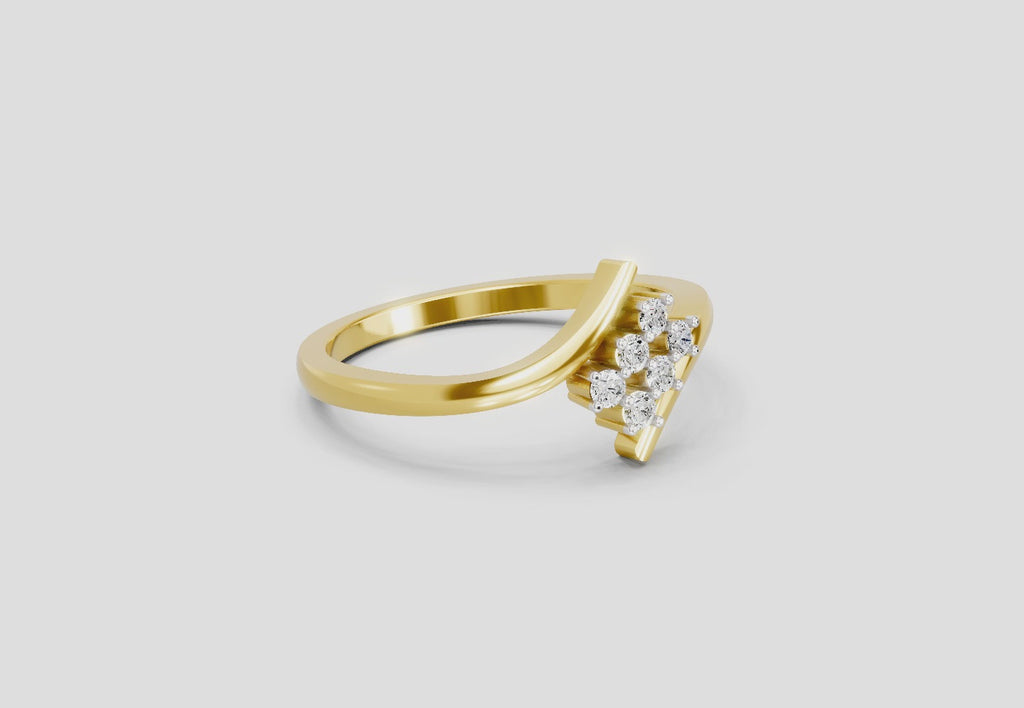 Graceful Promise Diamond Engagement Ring