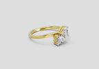 Exquisite Heart Diamond Ring