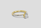 Lustrous Pear Diamond Ring