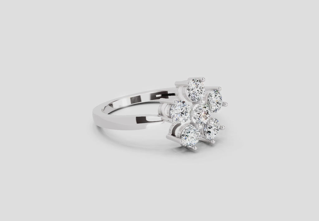 Enchanting Floral Diamond Ring