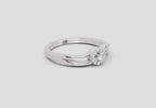 Lustrous Round Halo Diamond Ring