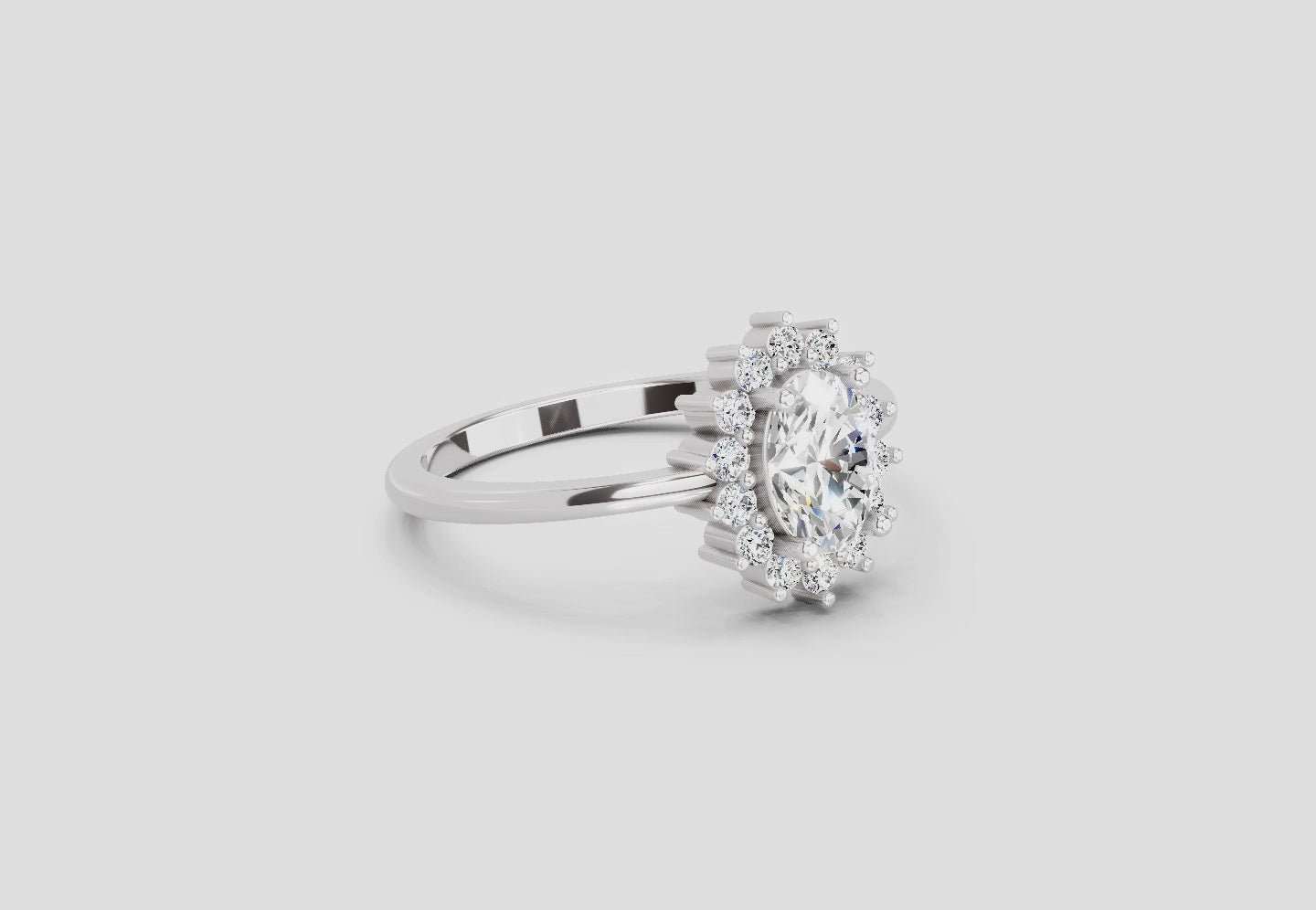 Stunning Oval Diamond Ring