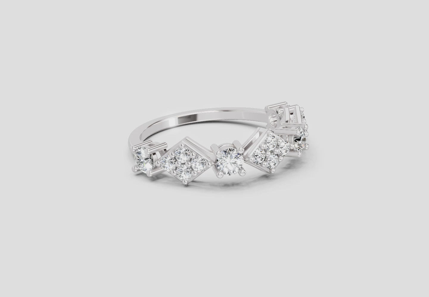 Pristine Cluster Diamond Ring
