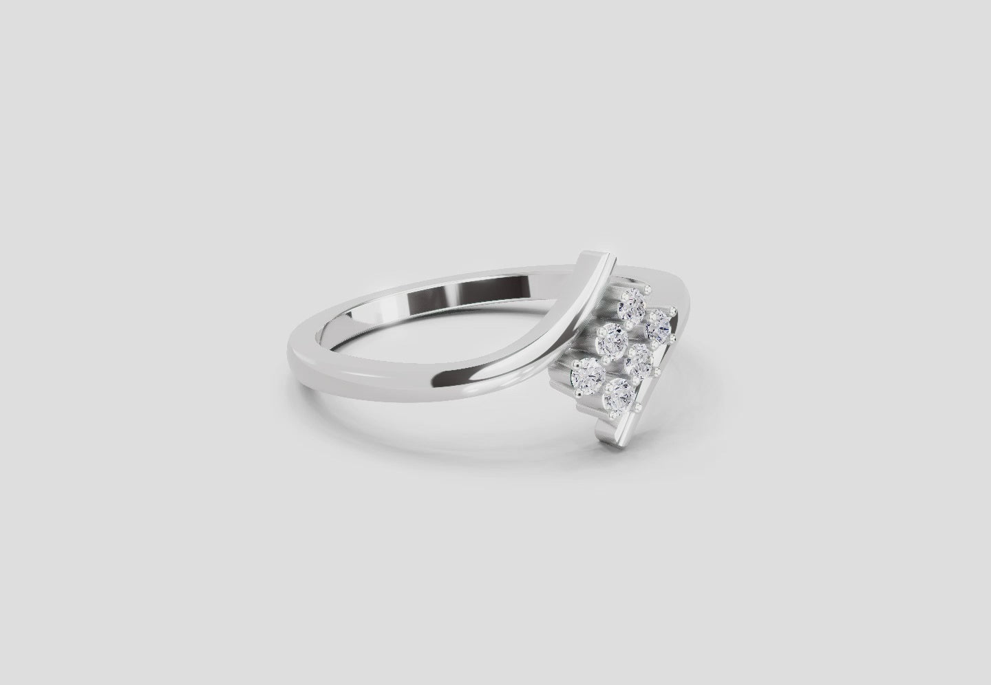 Graceful Promise Diamond Engagement Ring
