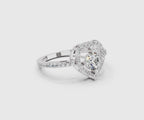 Celestial Round Halo Diamond Ring