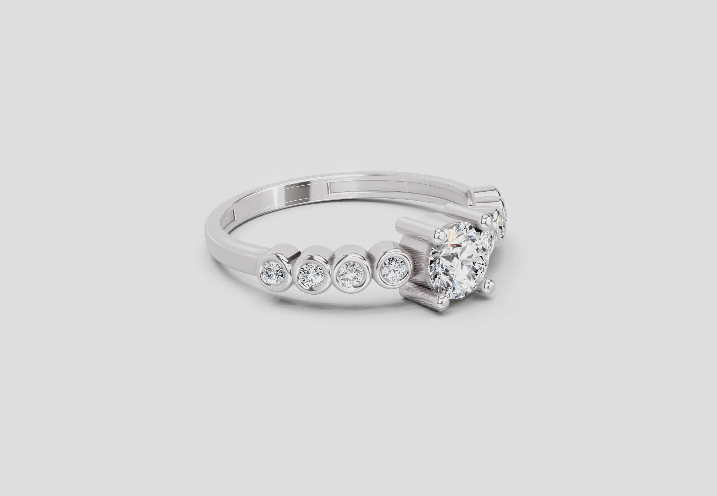 Celestial Diamond Engagement Ring