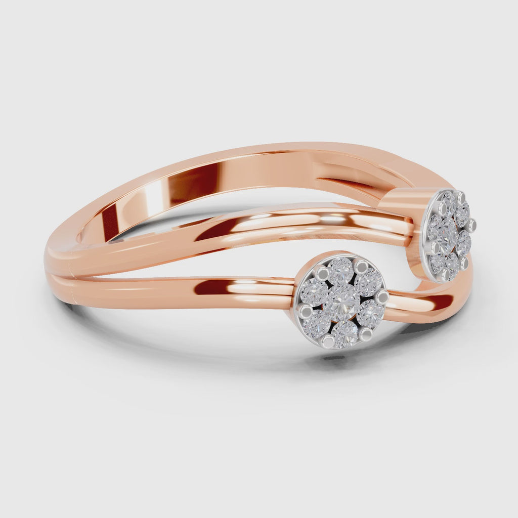 Regal Floral Diamond Ring