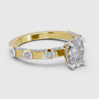 Ethereal Oval Solitaire Diamond Ring