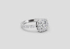 Gleaming Round Halo Diamond Ring