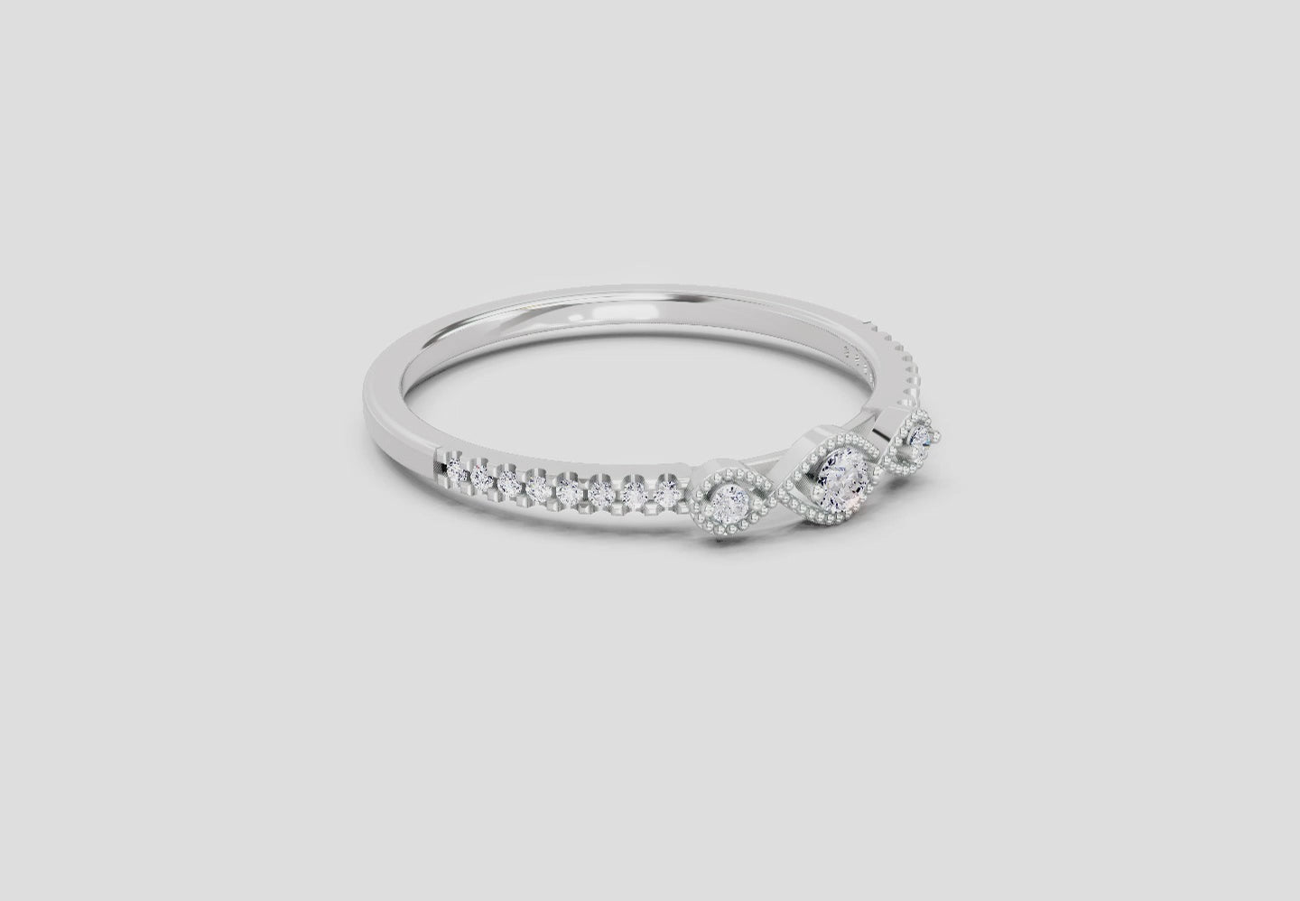 Dazzling Infinity Diamond Engagement Ring
