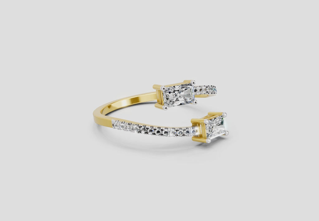 Radiant Emerald-Cut Diamond Ring