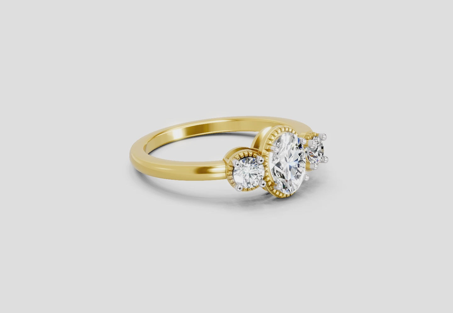 Majestic Promise Trinity Diamond Engagement Ring