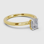 Radiant Emerald-Cut Solitaire Diamond Ring