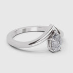 Iconic Pear Solitaire Diamond Ring