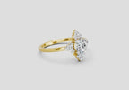 Lustrous Floral Cluster Diamond Ring