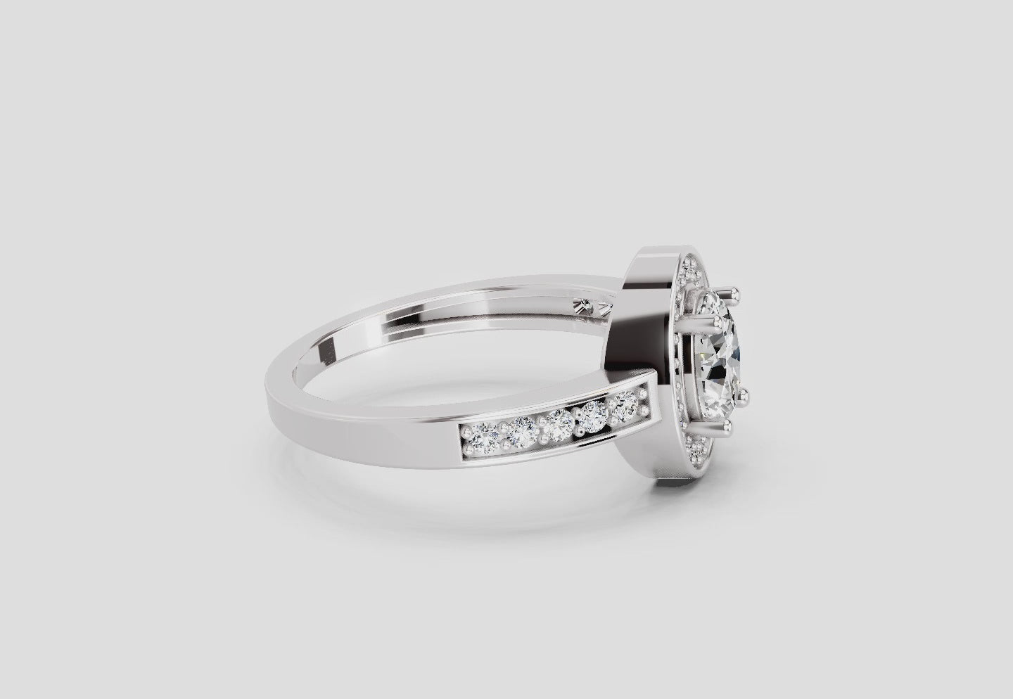 Majestic Oval Diamond Ring