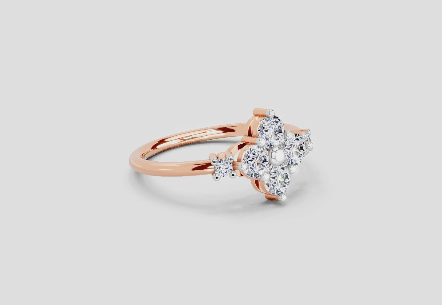 Elegant Cluster Diamond Ring