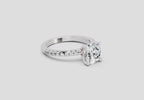 Shimmering Cushion Diamond Ring