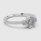 Radiant Oval Diamond Engagement Ring