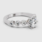 Timeless Round Bezel Diamond Band Ring
