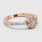 Ethereal Floral Diamond Engagement Ring