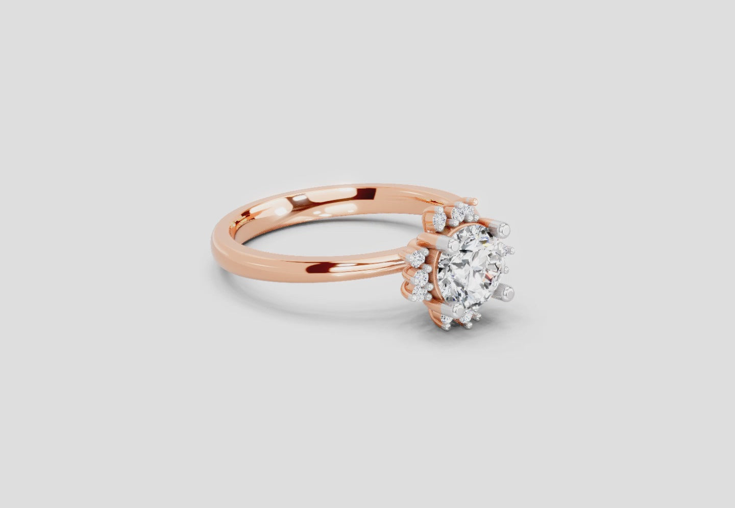 Eternal Round Halo Diamond Ring