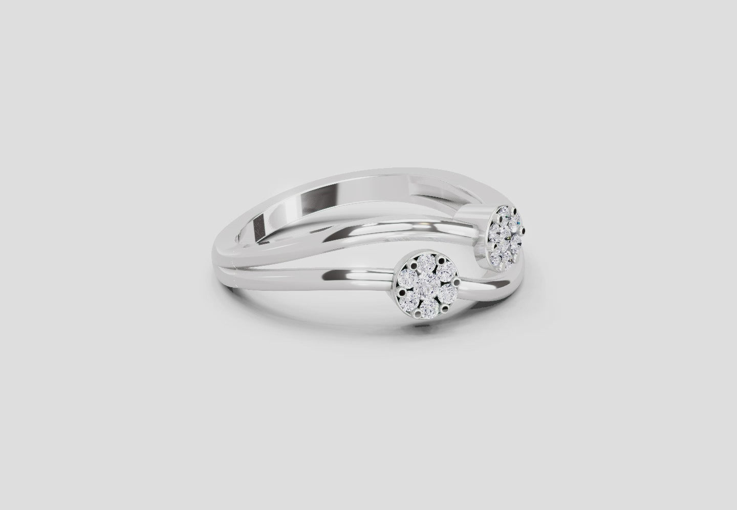 Exquisite Bloom Diamond Engagement Ring