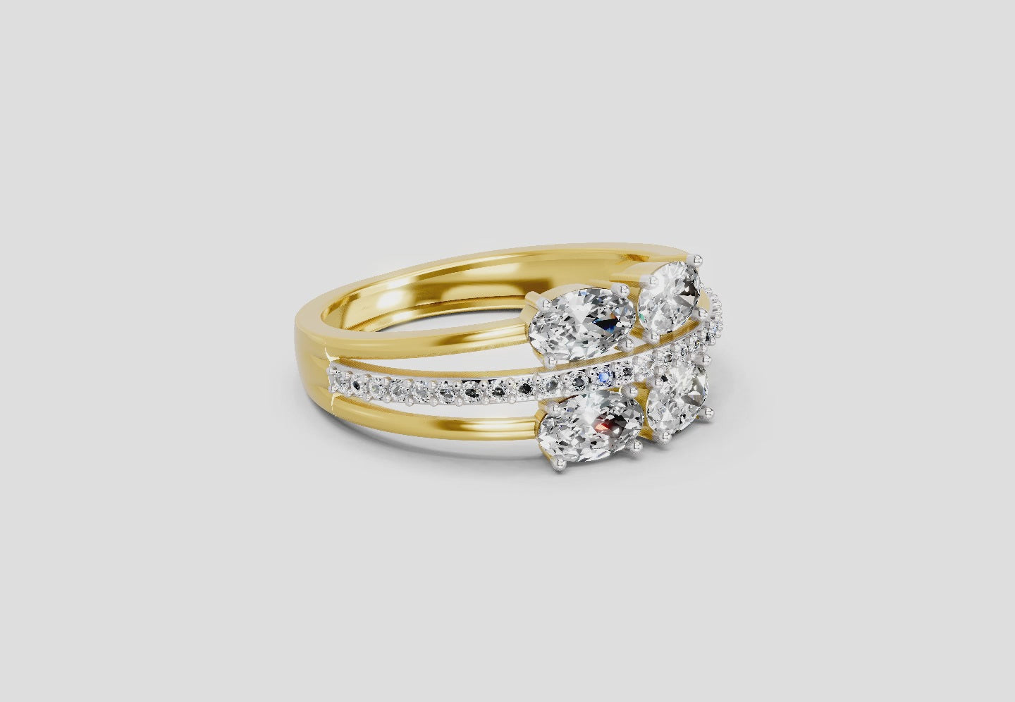 Luminous Oval Diamond Engagement Ring